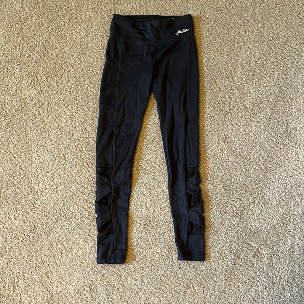 Justice Grey Athletic Leggings